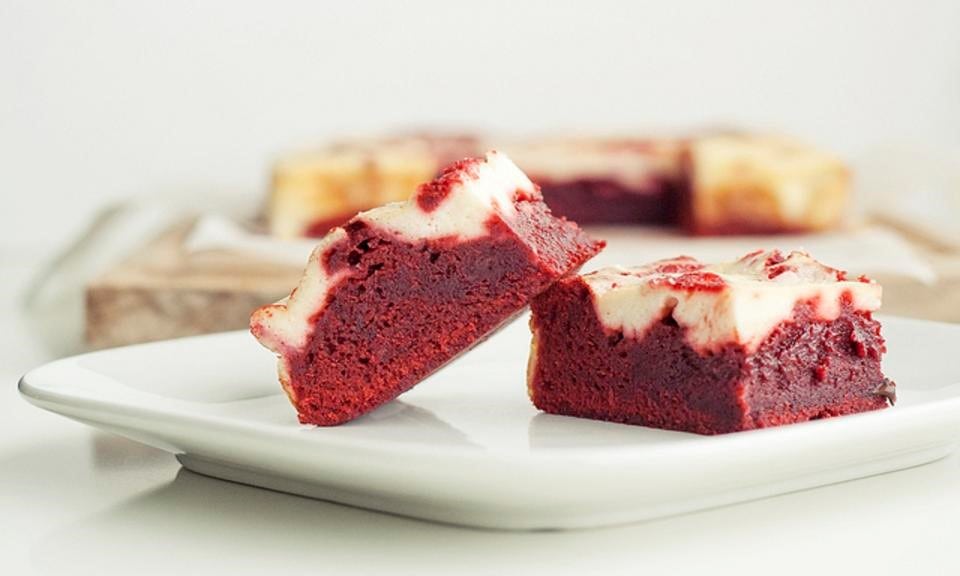 Cannabis Red Velvet Bars Cream Cheese Icing