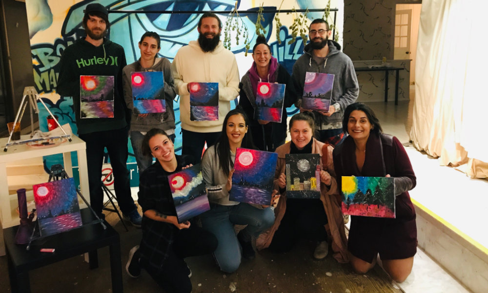 Puff and Paint Class at Bong Mansion